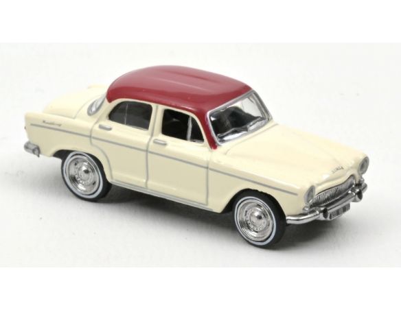 NOREV NV576087 SIMCA ARONDE MONTLHERY 1962 IVORY AND RED ROOF 1:87 Modellino
