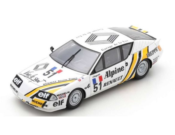 SPARK MODEL S5473 ALPINE V6 EUROPA CUP N.51 CASTELLET 1985 JEAN RAGNOTTI 1:43 Modellino