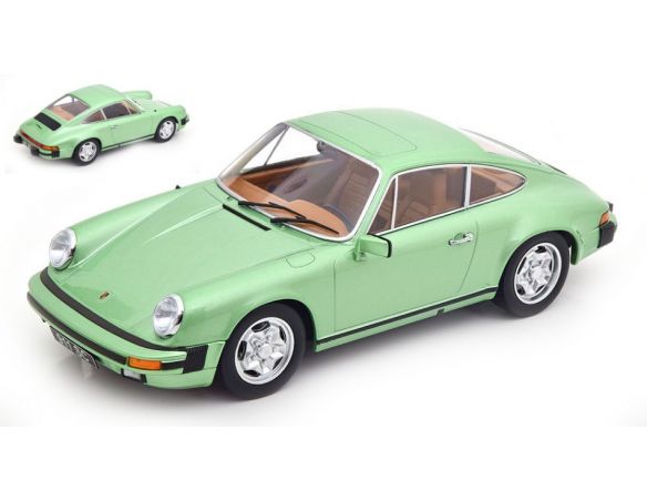 KK SCALE KKDC180802 PORSCHE 911 SC COUPE' 1978 LIGHT GREEN METALLIC 1:18 Modellino