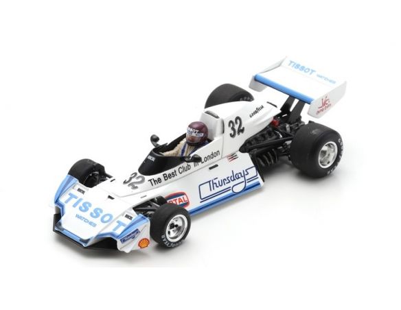 SPARK MODEL S7096 BRABHAM BT44B BOB EVANS 1976 N.32 BRITISH GP 1:43 Modellino