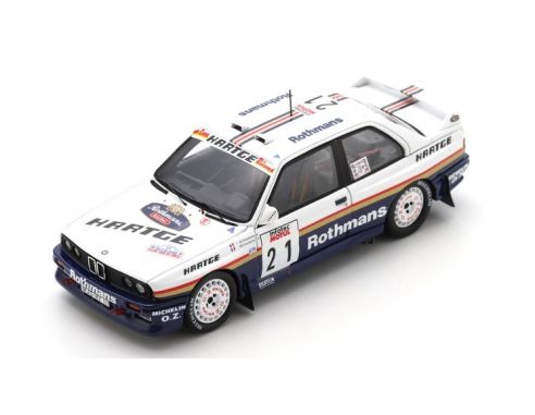 SPARK MODEL S8485 BMW E30 N.21 TOUR DE CORSE RALLYE DE FRANCE 1989 P.BERNARDINI-J.BERNARD. Modellino