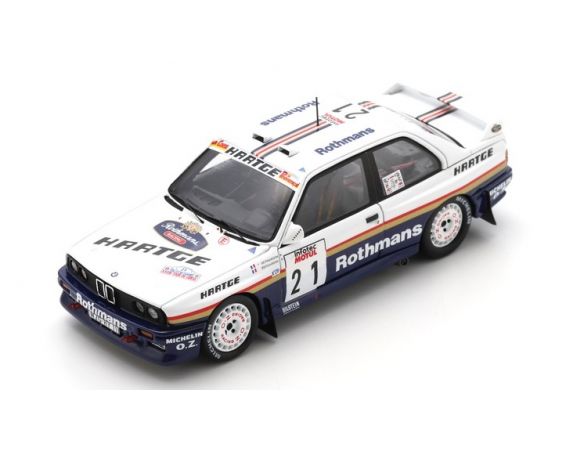 SPARK MODEL S8485 BMW E30 N.21 TOUR DE CORSE RALLYE DE FRANCE 1989 P.BERNARDINI-J.BERNARD. Modellino