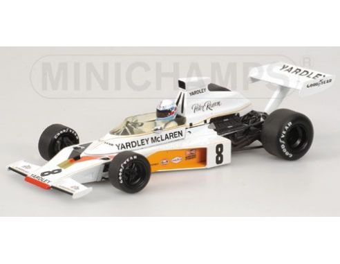Minichamps 530731808 McLAREN FORD M23 YARDLEY P. REVSON 1973 Modellino