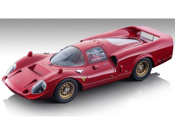 TECNOMODEL TMD18255A FERRARI 365 P2/3 DROGO PRESS VERSION 1967 ROSSO CORSA 1:18 Modellino