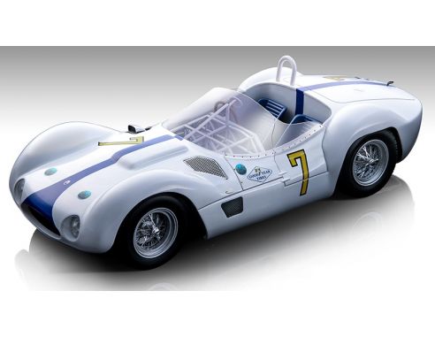 TECNOMODEL TMD18276F MASERATI BIRDCAGE TIPO 61 N.7 WINN.CUBA HAVANA GP 1960 S.MOSS 1:18 Modellino