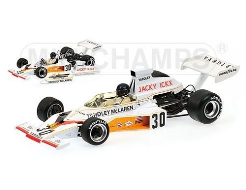 MINICHAMPS 530731831 McLAREN FORD M23 YARDLEY JACKY ICKX GERMAN GP 1973 Modellino