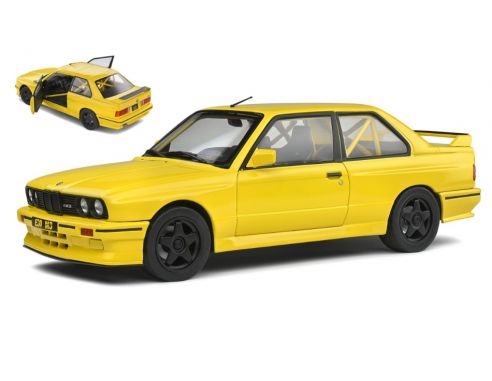 SOLIDO SL1801513 BMW E30 M3 STREET FIGHTER 1990 DAKAR YELLOW 1:18 Modellino