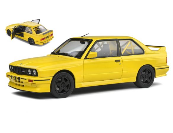 SOLIDO SL1801513 BMW E30 M3 STREET FIGHTER 1990 DAKAR YELLOW 1:18 Modellino