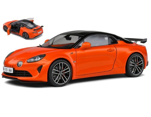 SOLIDO SL1801617 ALPINE A110S 2022 FIRE ORANGE 1:18 Modellino