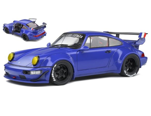 SOLIDO SL1807503 RWB BODY KIT 964 2017 CHAMPAGNE BLUE 1:18 Modellino