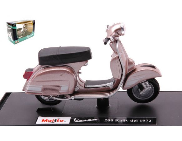 MAISTO MI04275C VESPA 200 RALLY 1972 MET.BRONZE 1:18 Modellino