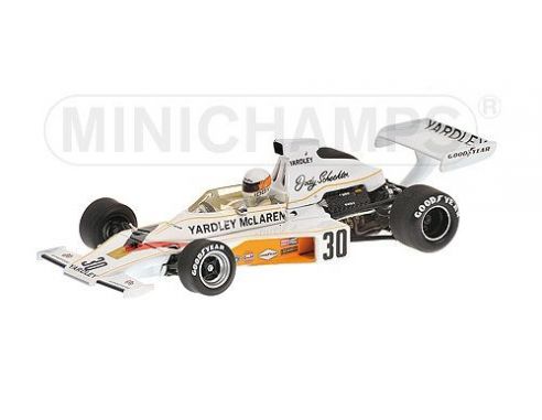 MINICHAMPS 530734330 McLAREN FORD M23 J. SCHECKTER BRITISH GP 1973 Modellino