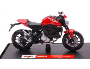 MAISTO MI20131 DUCATI MONSTER + 2021 RED 1:18 Modellino