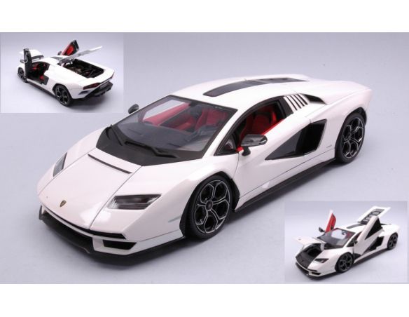 MAISTO MI31459 LAMBORGHINI COUNTACH LPI 800-4 WHITE 1:18 Modellino