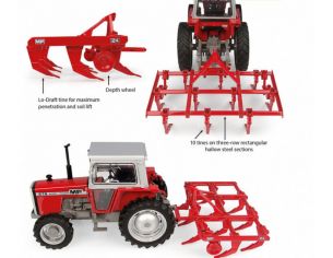 UNIVERSAL HOBBIES UH6452 ESTIRPATORE MASSEY FERGUSON 24 CHISEL PLOUGH 1:32 Modellino