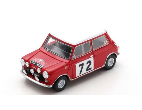 SPARK MODEL S1194 BMC COOPER S N.72 MONTE CARLO 1965 D.J.MORLEY-G.E.MORLEY 1:43 Modellino