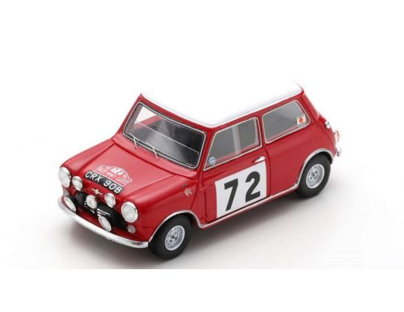 SPARK MODEL S1194 BMC COOPER S N.72 MONTE CARLO 1965 D.J.MORLEY-G.E.MORLEY 1:43 Modellino