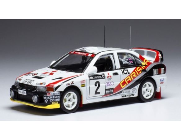 IXO MODEL RAC392 MITSUBISHI CARISMA WRC N.2 RAC RALLY 1997 25th ANN.BURNS/REID 1:43 Modellino