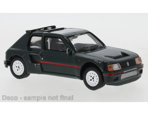 IXO MODEL CLC416N PEUGEOT 205 T16 CUSTOM 1987 MET.DARK GREEN 1:43 Modellino
