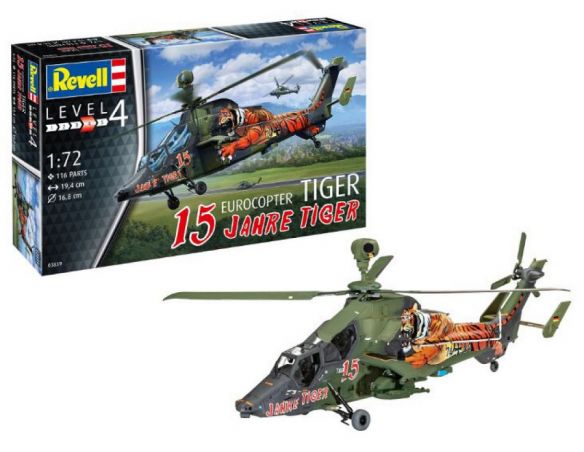 REVELL RV03839 EUROCOPTER TIGER 15 YEARS TIGER KIT 1:72 Modellino