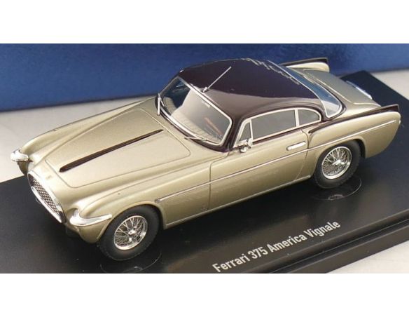 AUTOCULT ATC90197 FERRARI 375 AMERICA VIGNALE COUPE 1953 GOLD/BROWN 1:43 Modellino