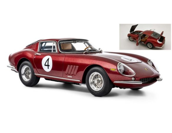 CMC CMC213 FERRARI 275 GTB/C N.4 NASSAU TROPHY 1966 PEDRO RODRIGUEZ 1:18 Modellino