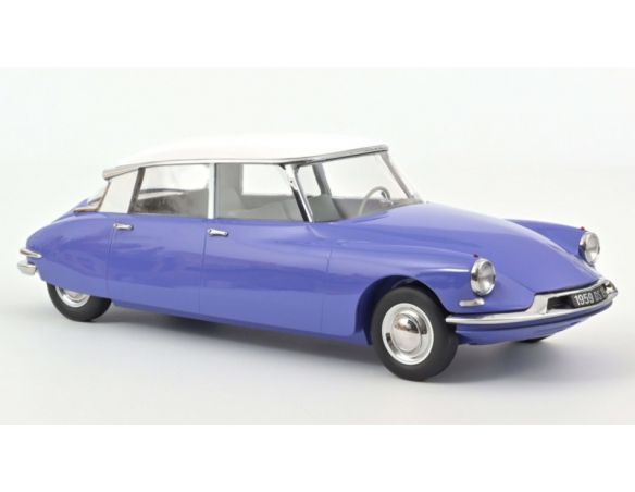 NOREV NV121569 CITROEN DS 19 1959 BLEU DELPHINIUM & BLANC 1:12 Modellino