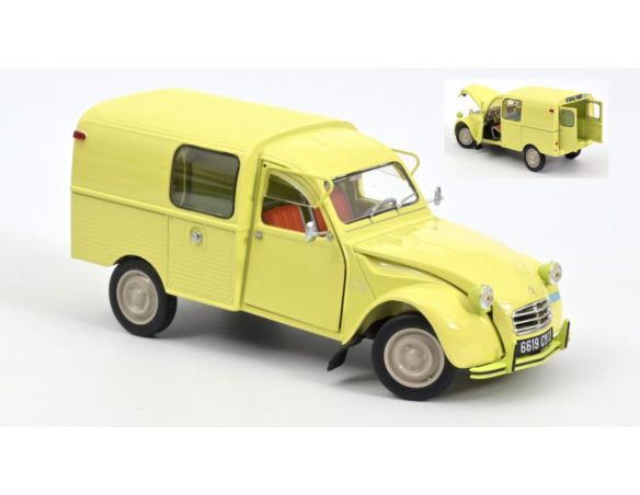 NOREV NV181488 CITROEN 2CV FOURGONNETTE AK350 1966 PASTIS YELLOW 1:18 Modellino