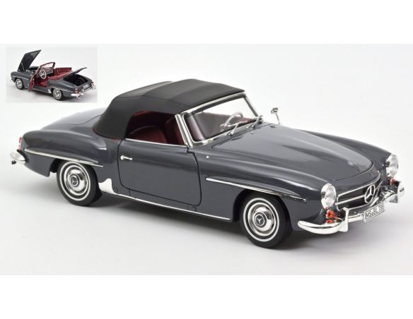 NOREV NV183402 MERCEDES 190 SL 1957 GREY 1:18 Modellino
