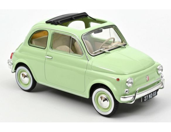 NOREV NV187773R FIAT 500 L 1968 LIGHT GREEN WITH SPECIAL BIRTH PACK REPRO 2022 1:18 Modellino