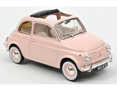 NOREV NV187774R FIAT 500 L 1968 PINK WITH SPECIAL BIRTH PACK REPRO 2022 1:18 Modellino
