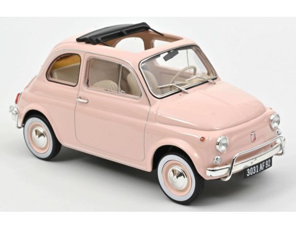 NOREV NV187774R FIAT 500 L 1968 PINK WITH SPECIAL BIRTH PACK REPRO 2022 1:18 Modellino