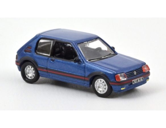 NOREV NV471729 PEUGEOT 205 GTI 1990 MIAMI BLUE 1:87 Modellino