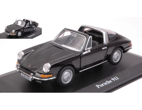 BBURAGO BU43214Z PORSCHE 911 TARGA BLACK 1:32 Modellino