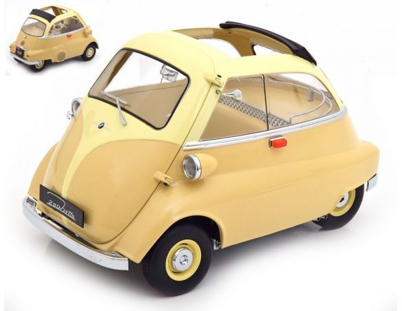 KK SCALE KKDC120041 BMW 250 ISETTA 1959 CREME/YELLOW 1:12 Modellino