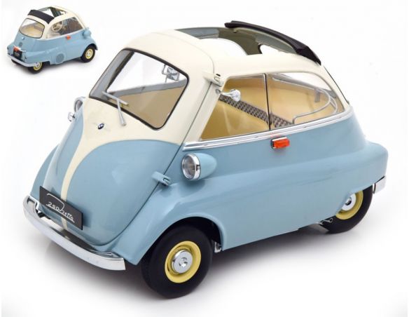 KK SCALE KKDC120044 BMW 250 ISETTA 1959 LIGHT BLUE/WHITE 1:12 Modellino