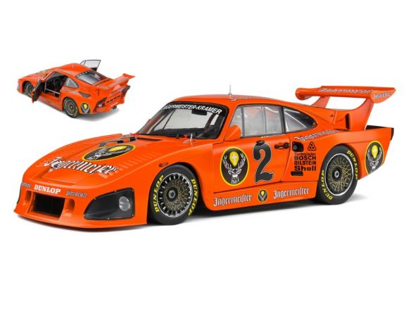 SOLIDO SL1807202 PORSCHE 935 K3 N.2 JAGERMEISTER DRM 1980 A.PLANKENHORN 1:18 Modellino