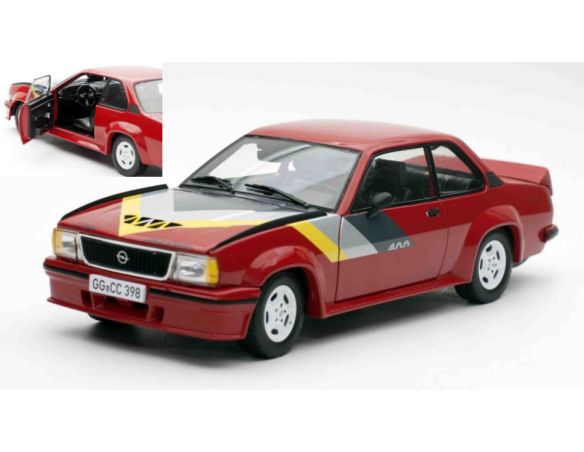 SUNSTAR SS5398 OPEL ASCONA 400 1982 RED/YELLOW/GREY/BLACK 1:18 Modellino