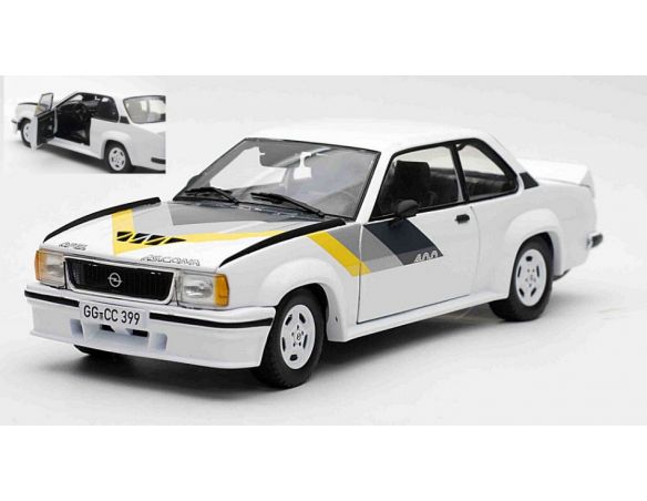 SUNSTAR SS5399 OPEL ASCONA 400 1982 WHITE/YELLOW/GREY/BLACK 1:18 Modellino