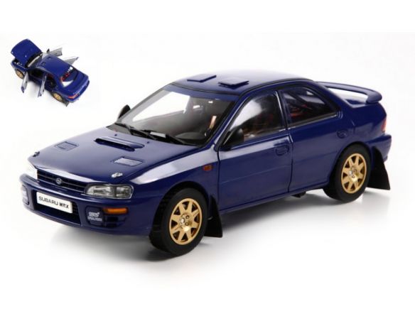 SUNSTAR SS5512 SUBARU IMPREZA STI STREET LEGAL WRX 1996 BLUE 1:18 Modellino