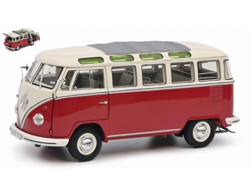 SCHUCO SH00454 VW T1B SAMBA RED 1:18 Modellino