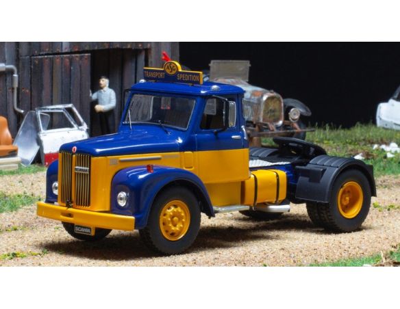 IXO MODEL TR122 SCANIA 110 SUPER 1953 BLUE/YELLOW 1:43 Modellino