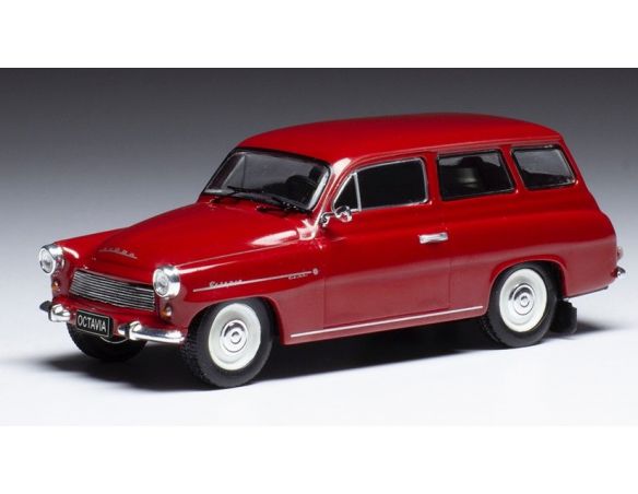 IXO MODEL CLC431 SKODA OCTAVIA COMBI 1969 RED 1:43 Modellino