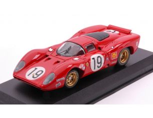 BEST MODEL BT9152-2 FERRARI 312P COUPE' N.19 LM 1969 AMON-SCHETTY 1:43 Modellino