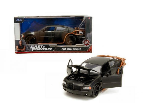 JADA TOYS JADA253203078 DODGE CHARGER HEIST CAR FAST & FURIOUS BLACK 1:24 Modellino