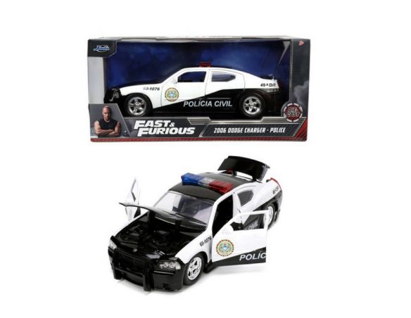 JADA TOYS JADA253203079 DODGE CHARGER POLICE FAST & FURIOUS 1:24 Modellino