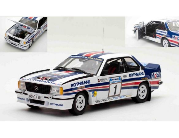 SUNSTAR SS5379 OPEL ASCONA 400 N.1 RALLY ACROPOLIS 1982 ROHRL-GEISTDORFER 1:18 Modellino