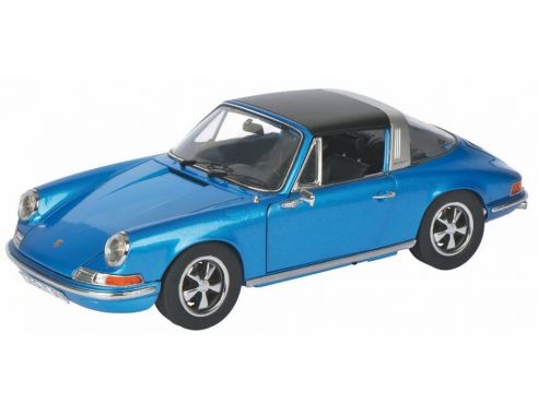 SCHUCO SH3677 PORSCHE 911 TARGA BLUE 1:43 Modellino