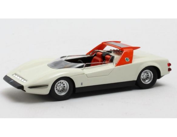 MATRIX SCALE MODELS MX50102-171 ALFA ROMEO P33 ROADSTER PININFARINA 1968 WHITE 1:43 Modellino
