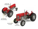 UNIVERSAL HOBBIES UH6269 TRATTORE MASSEY FERGUSON 65 EUROPE VERSION 1:32 Modellino